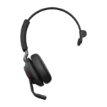 Jabra Evolve2 65, UC Mono Casque Sans fil Arceau Bureau/Centre d'appels USB Type-A Bluetooth Noir (26599-889-999)