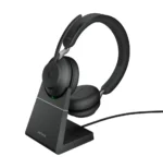 Jabra Evolve2 65, UC Stereo Casque Sans fil Arceau Bureau/Centre d'appels USB Type-A Bluetooth Noir (26599-989-989)