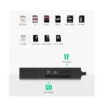 Lecteur carte mémoire SD/TF Ugreen USB 3.0 Noir (40752) – Image 2