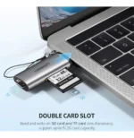 Lecteur de Carte mémoire Ugreen USB-C 3.1 vers SD/TF (50704) – Image 2