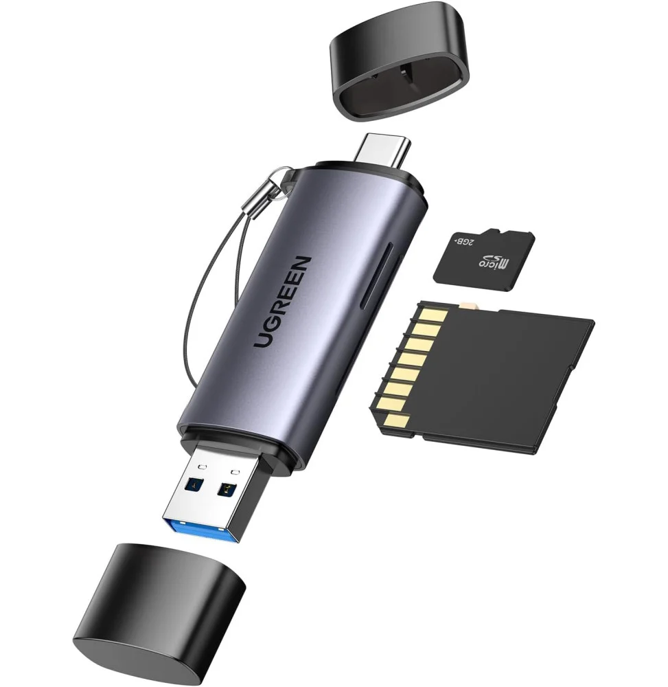 lecteur-de-carte-sd-ugreen-usb-c-usb-30-2-en-1-adaptateur-de-carte-sd-en-aluminium-50706.webp Lecteur de Carte SD Ugreen USB C USB 3.0 2 en 1 Adaptateur de Carte SD en Aluminium (50706) – Image 1