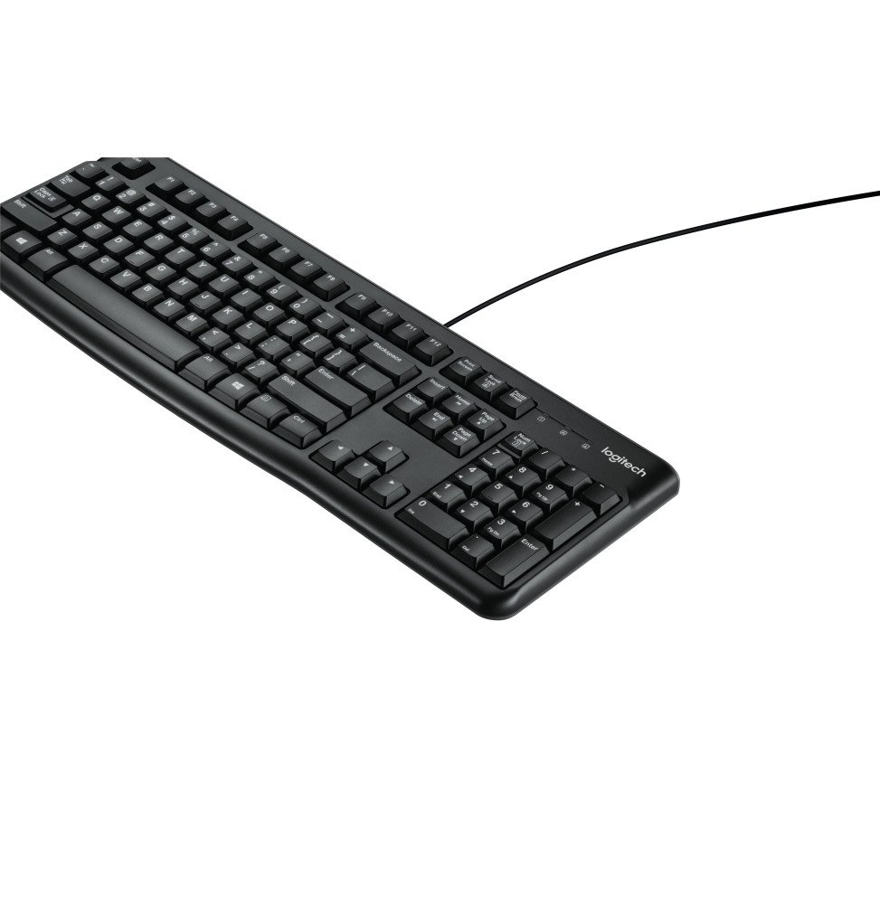 logitech-k120-corded-keyboard-clavier-usb-qwerty-anglais-noir-k120-keyboard-for-business-920-002508.jpg Clavier Logitech K120 USB Noir - QWERTY (920-002508) – Image 1