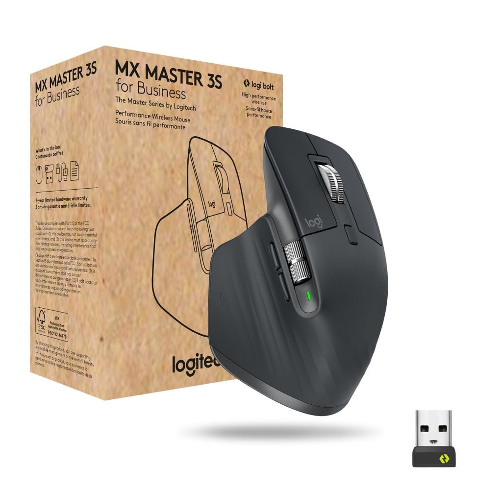 logitech-mx-master-3s-for-business-souris-droitier-rf-sans-fil-bluetooth-laser-8000-dpi-910-006582.jpg Logitech MX Master 3s for Business souris Droitier RF sans fil + Bluetooth Laser 8000 DPI (910-006582) – Image 1