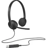 Casque Logitech H340 pour PC avec microphone anti-parasite - USB (981-000475) – Image 2