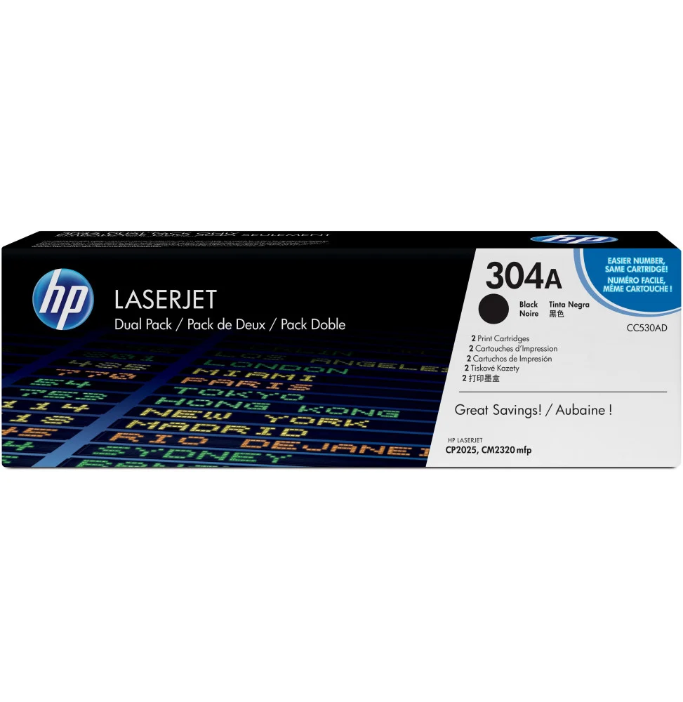lot-de-2-cartouches-de-toner-noir-hp-laserjet-304a-cc530ad.webp HP 304A Noir (CC530AD) - Pack de 2 toners HP LaserJet d'origine – Image 1