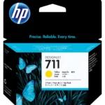 HP 711 Jaune - Pack de 3 Cartouches d'encre HP d'origine (CZ136A)