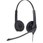 Micro-casque Jabra Biz 1500 Duo - Antibruit + Cordon intelligent universel Jabra GN1200CC - 2 mètres (1519-0154 + 88011-99)