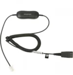 Micro-casque Jabra Biz 1500 Duo - Antibruit + Cordon intelligent universel Jabra GN1200CC - 2 mètres (1519-0154 + 88011-99) – Image 4