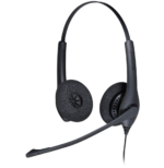 Micro-casque Jabra BIZ 1500 Duo Wideband micro antibruit + Adaptateur Jabra Link 230 - USB plug-and-play (1519-0154 + 230-09)