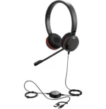 Micro-casque Jabra Evolve 20 SE Stéréo UC avec adaptateur USB C/A (4999-829-469)