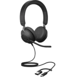Micro-casque Jabra Evolve2 40 SE version Stereo MS USB-C/A (24189-999-799)
