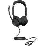 Micro-casque Jabra Evolve2 50 version stereo MS, adaptateur USB C/A (25089-999-799) – Image 2