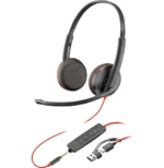 Micro-casque POLY Blackwire 3225 stéréo USB + Connexion 3,5 mm (8X229AA) – Image 2