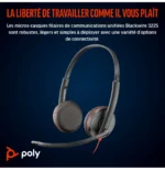 Micro-casque POLY Blackwire 3225 stéréo USB + Connexion 3,5 mm (8X229AA) – Image 5