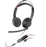 Micro-casque POLY Blackwire 5220 stéréo USB-C + connexion 3,5 mm + adaptateur USB-C/A (8X231AA)