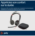 Micro-casque POLY Blackwire 5220 stéréo USB-C + connexion 3,5 mm + adaptateur USB-C/A (8X231AA) – Image 5