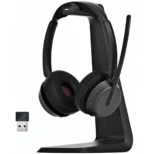 Micro-casque sans fil Bluetooth EPOS IMPACT 1061 ANC avec sa base de chargement à induction (1001131)