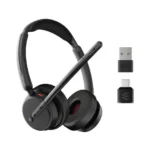 Micro-casque sans fil Bluetooth Epos Impact 500 MS UC ANC WL USB-C avec un adaptateur USB-A (1001490)