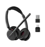 Micro-casque sans fil Bluetooth Epos Impact 500 MS UC ANC WL USB-C avec un adaptateur USB-A (1001490)