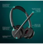 Micro-casque sans fil Bluetooth Epos Impact 500 MS UC ANC WL USB-C avec un adaptateur USB-A (1001490) – Image 8