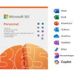 Microsoft 365 Personnel Français avec Copilot intégré - abonnement 12 mois pour 1 personne (Licence envoyée par E-mail)
