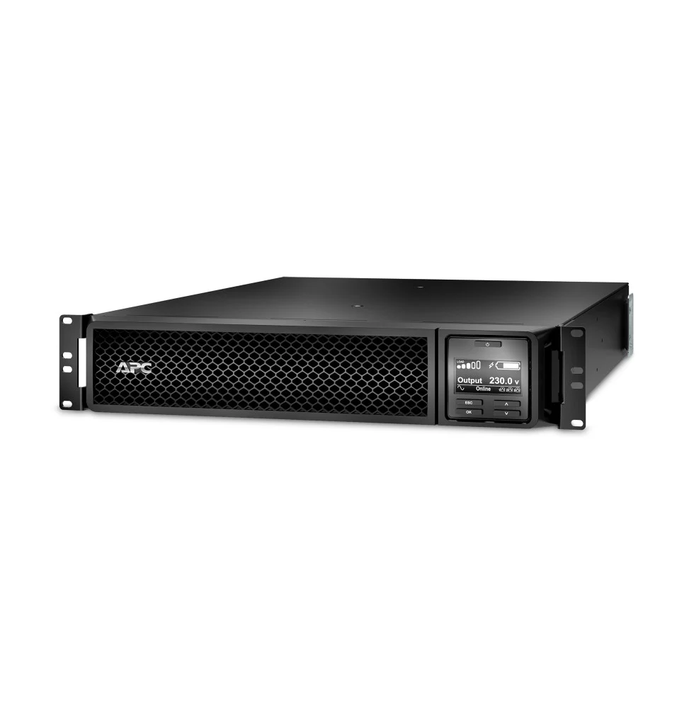 onduleur-apc-on-line-double-conversion-smart-ups-srt-2-200-va-rack-230v-srt2200rmxli.webp Onduleur On-line APC Smart-UPS SRT SRT2200RMXLI - 1980 W / 2200 VA - 8 prises C13 + 2 prises C19 – Image 1