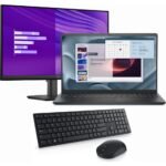 Pack Workspace Plus: PC portable 15″ PV15250 + Écran 24″ E2425HM + Clavier-souris sans fil KM5221W
