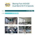 Point d'accès WiFi 6 TP-Link AX5400 bi-bande plafonnier (EAP670) – Image 8