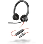 POLY Micro-casque Blackwire 3320 stéréo USB-C + adaptateur USB-C/A (8X219AA) – Image 2