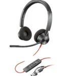 POLY Micro-casque Blackwire 3320 stéréo USB-C + adaptateur USB-C/A (8X219AA)
