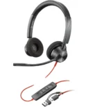 POLY Micro-casque Blackwire 3320 stéréo USB-C + adaptateur USB-C/A (8X219AA)