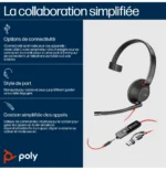 POLY Micro-casque Blackwire C5210 USB-C + câble de commande (805H4AA) – Image 7