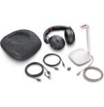 POLY Micro-casque Voyager Surround 85 UC USB-C certifié Microsoft Teams + adaptateur USB-C/A +base de chargement (8G7T8AA) – Image 6