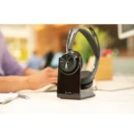 POLY Voyager Focus 2 Microsoft Teams Certified USB-C-C Headset +USB-C/A Adapter +Charging Stand (9T9J6AA) – Image 5