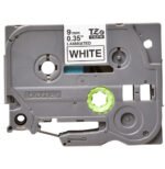 Cassette à ruban Brother TZe-221 - Noir sur blanc, 9 mm de large / 8 m de long – Image 2