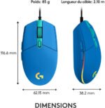 Souris gaming filaire Logitech G102 – Image 4