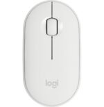Souris sans fil Bluetooth Logitech Pebble M350 Blanc cassé (910-005716)