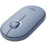 Souris sans fil Bluetooth Logitech Pebble M350 Bleu gris (910-005719) – Image 2