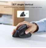 Souris sans fil Ugreen Vertical M571 Ergonomique 2.4GHz - Noir (55916) – Image 2