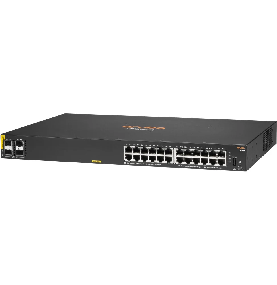 switch-aruba-6100-24g-classe-4-poe-4sfp-370-w-jl677a.webp Switch Aruba 6100 24G Classe 4 PoE 4SFP+ 370 W (JL677A) – Image 1
