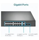 Switch TP-Link TL-SG1218MP 18 ports Gigabit rackable avec 16 PoE+ – Image 6