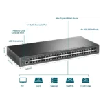 Switch TP-Link TL-SG3452X JetStream 48-Port Gigabit L2+ Managed Switch with 4 10GE SFP+ Slots – Image 4