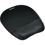 Tapis de souris - repose-poignet Ergo Mousse Noir - format Small (201.6 × 235 × 25.4 mm)