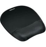 Tapis de souris - repose-poignet Ergo Mousse Noir - format Small (201.6 × 235 × 25.4 mm)