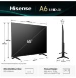 Téléviseur Hisense 65" Smart UHD 4K 65A6Q + Récepteur TNT Intégré (HIS65A6Q) – Image 2