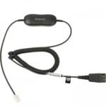 Micro-casque Jabra Biz 1500 Duo - Antibruit + Cordon intelligent universel Jabra GN1200CC - 2 mètres (1519-0154 + 88011-99) – Image 4
