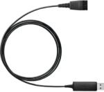 Micro-casque Jabra BIZ 1500 Duo Wideband micro antibruit + Adaptateur Jabra Link 230 - USB plug-and-play (1519-0154 + 230-09) – Image 4