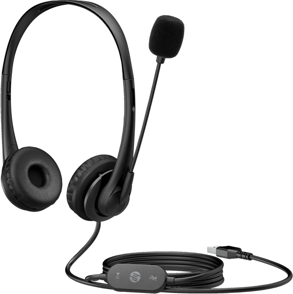 cmsoq4lci059uqg03ovqxtpw5.jpg Casque-micro HP stereo G2 - USB (428H5AA) – Image 1