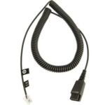 Cordon Jabra quick disconnect QD vers interface modulaire RJ9 2 mètres (8800-01-01)