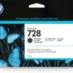 HP 728 130-ml Matte Black DesignJet Ink Cartridge cartouche d'encre 1 pièce(s) Original Rendement standard Noir mat (3WX25A)